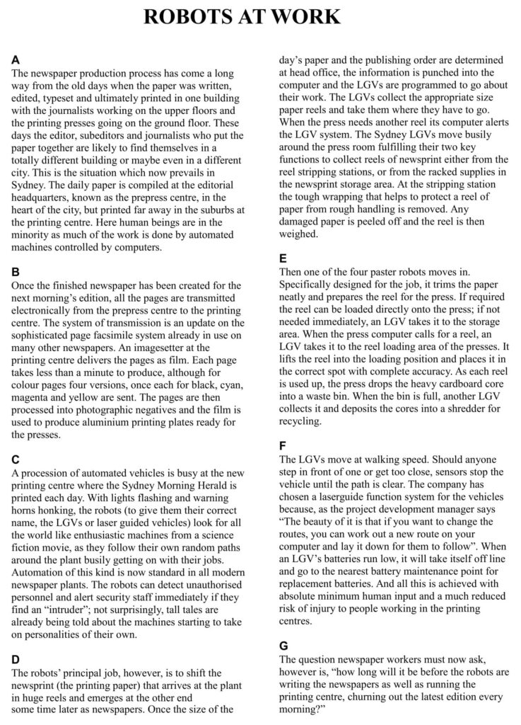 Ielts Reading Practice