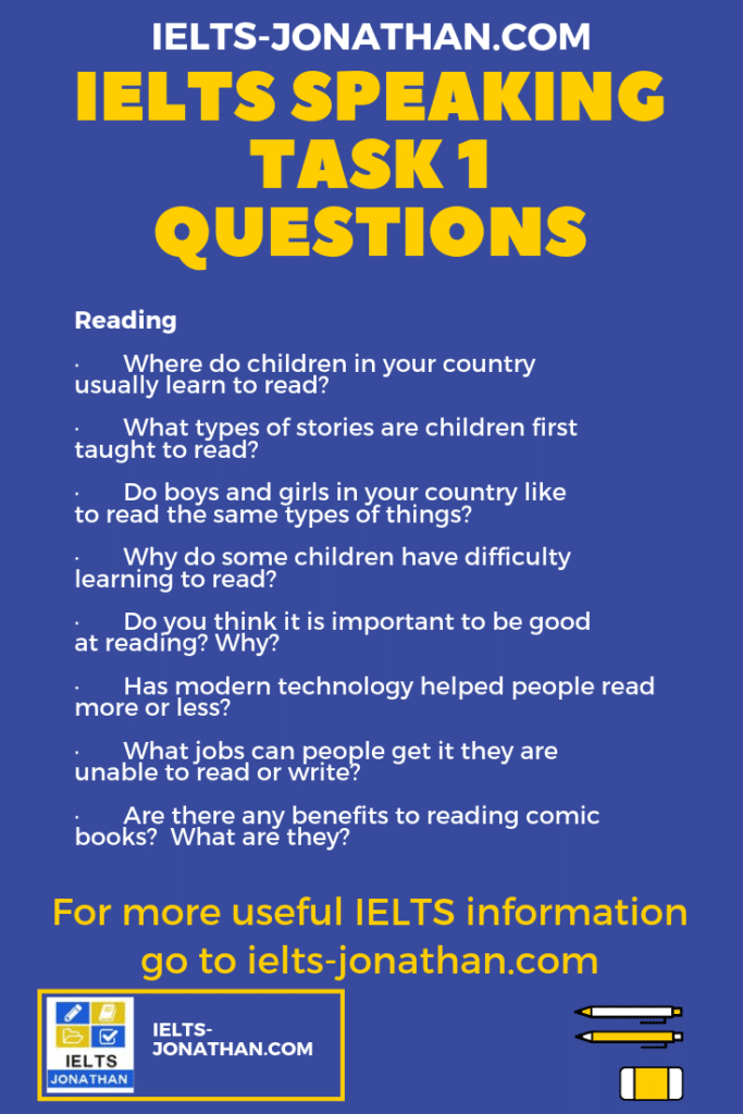 Ielts Speaking Questions